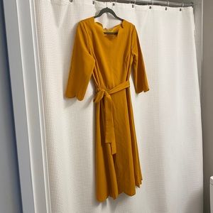 Mustard yellow dress